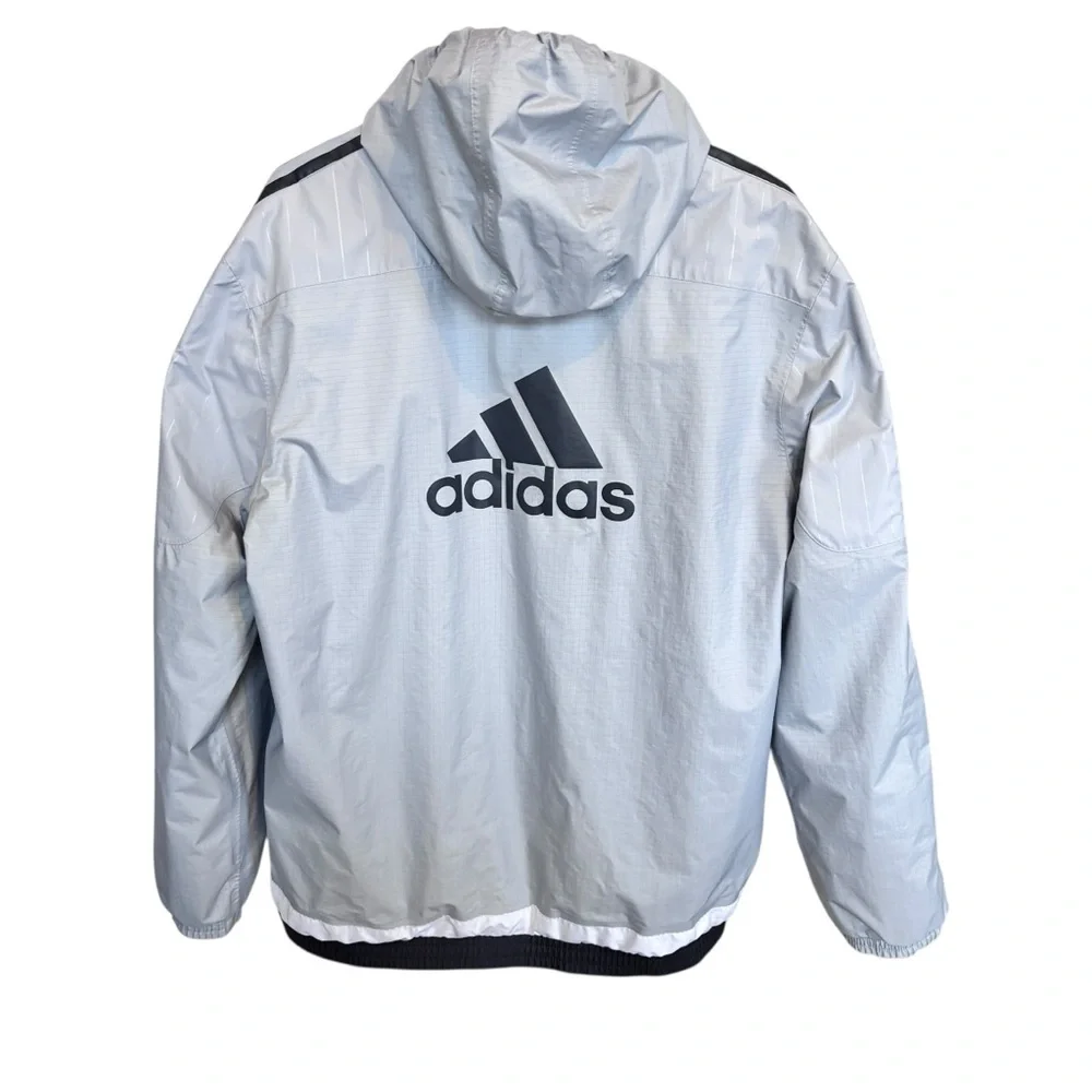 Adidas Men’s Stadium Jacket Gray Colorado Rapids Soccer Club Climaproof Sz L